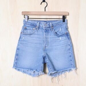 LEVI'S 501 High Rise Denim Cut-Off Shorts Size 26